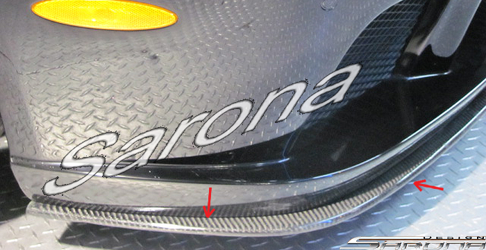 Custom Mercedes SL  Convertible Front Add-on Lip (2009 - 2012) - $1980.00 (Part #MB-018-FA)